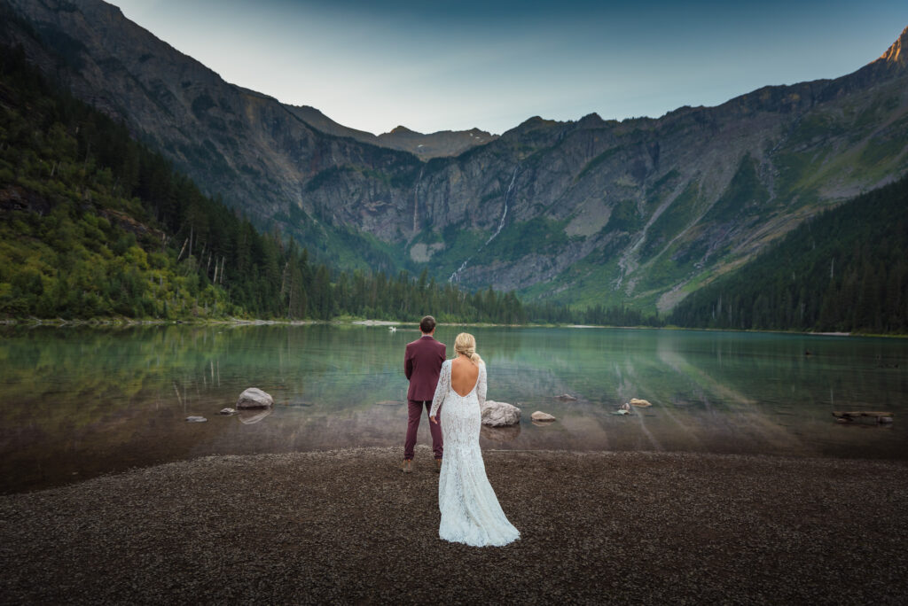 Avalanche Lake elopement Glacier 