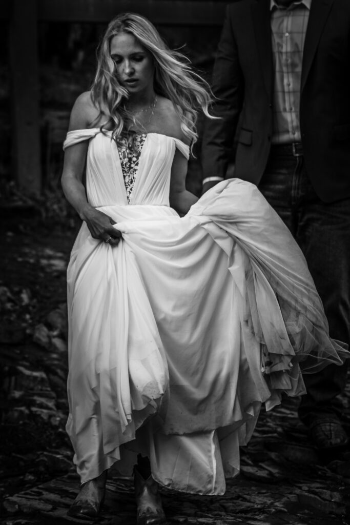 Bride Eloping Glacier National Park