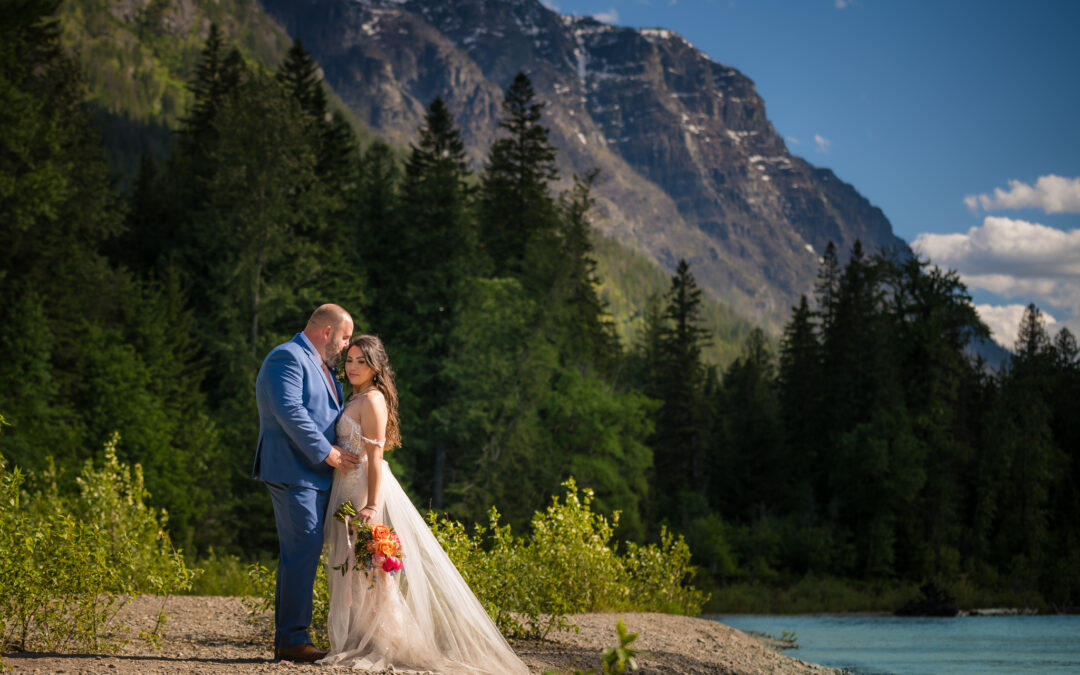 Stunning Wedding at Lake McDonald in Glacier National Park