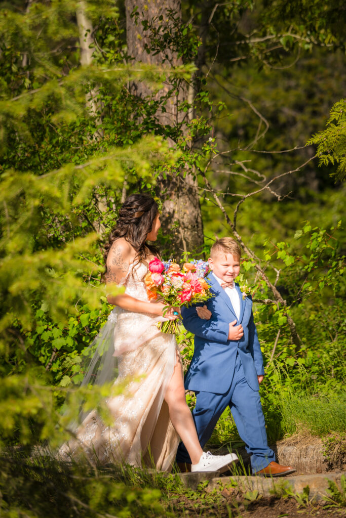 lakeside wedding ceremony at Lake McDonald in Glacier National Park