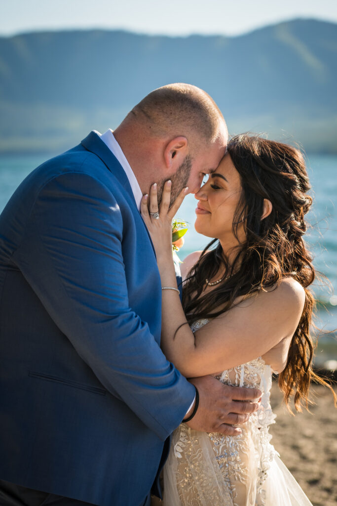 lakeside wedding ceremony at Lake McDonald in Glacier National Park