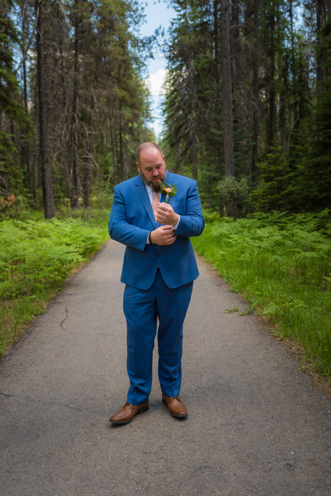 groom getting ready