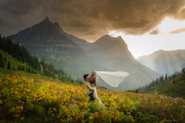 Glacier national park elopement sites