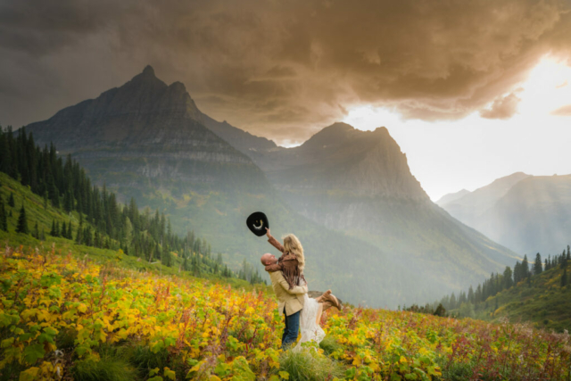 Glacier national park elopement sites