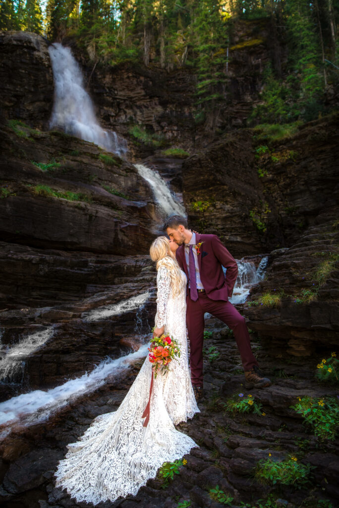 Hiking elopement avalanche lake Glacier National Park, Montana 