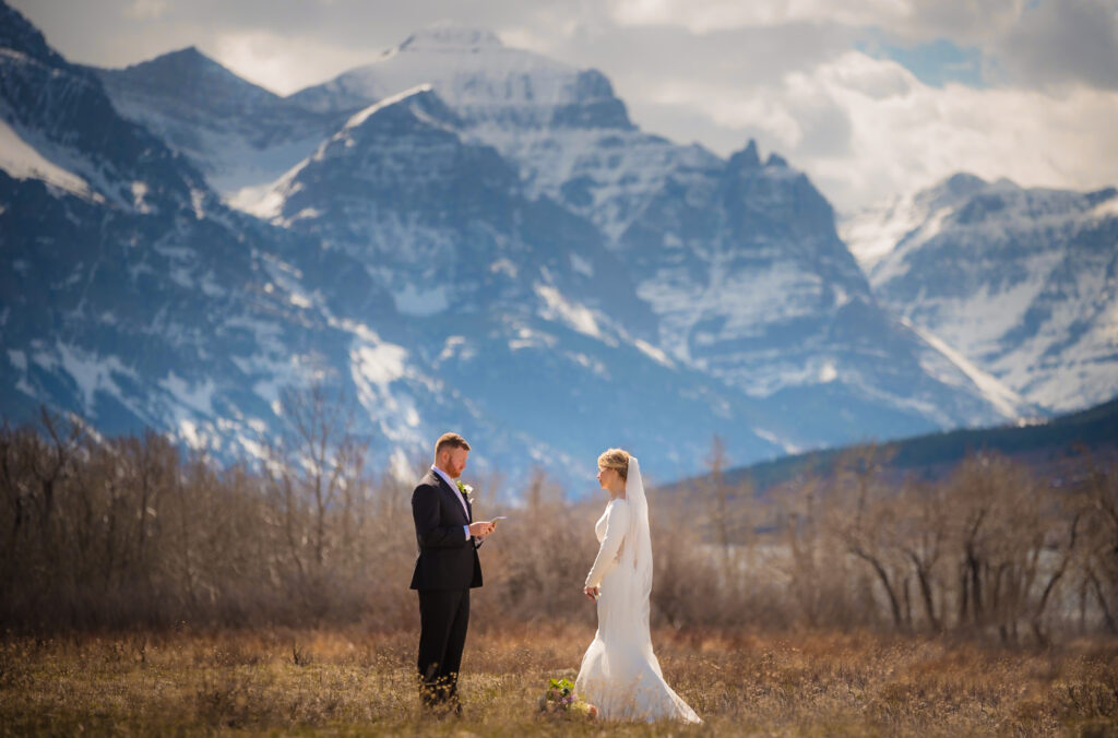 Elopement St. Mary Glacier National Park